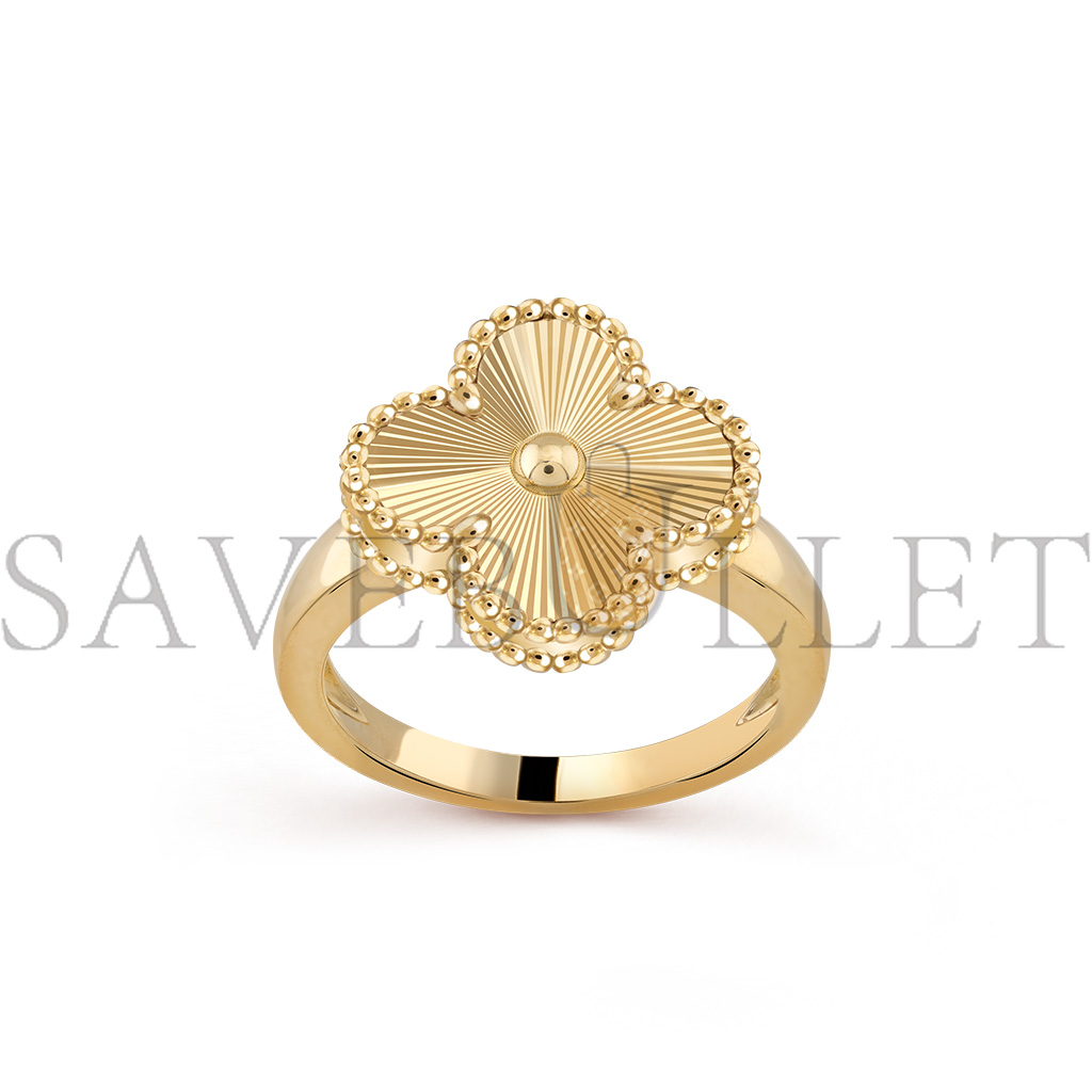 VAN CLEEF ARPELS VINTAGE ALHAMBRA RING - YELLOW GOLD  VCARP6I300